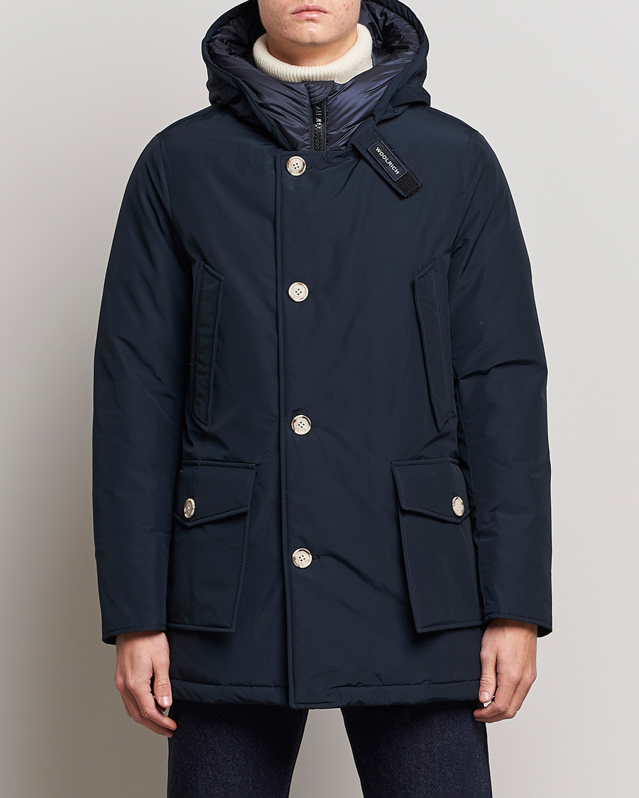 Homme | Manteaux Et Vestes | Woolrich | Arctic Parka No Fur Melton Blue