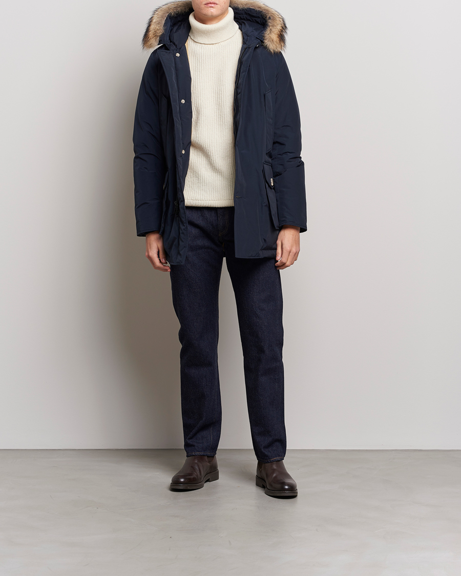 Homme | Manteaux Et Vestes | Woolrich | Arctic Parka DF Melton Blue