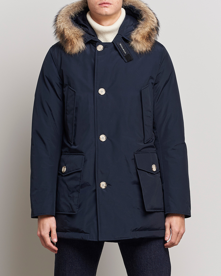 Homme | Manteaux Et Vestes | Woolrich | Arctic Parka DF Melton Blue