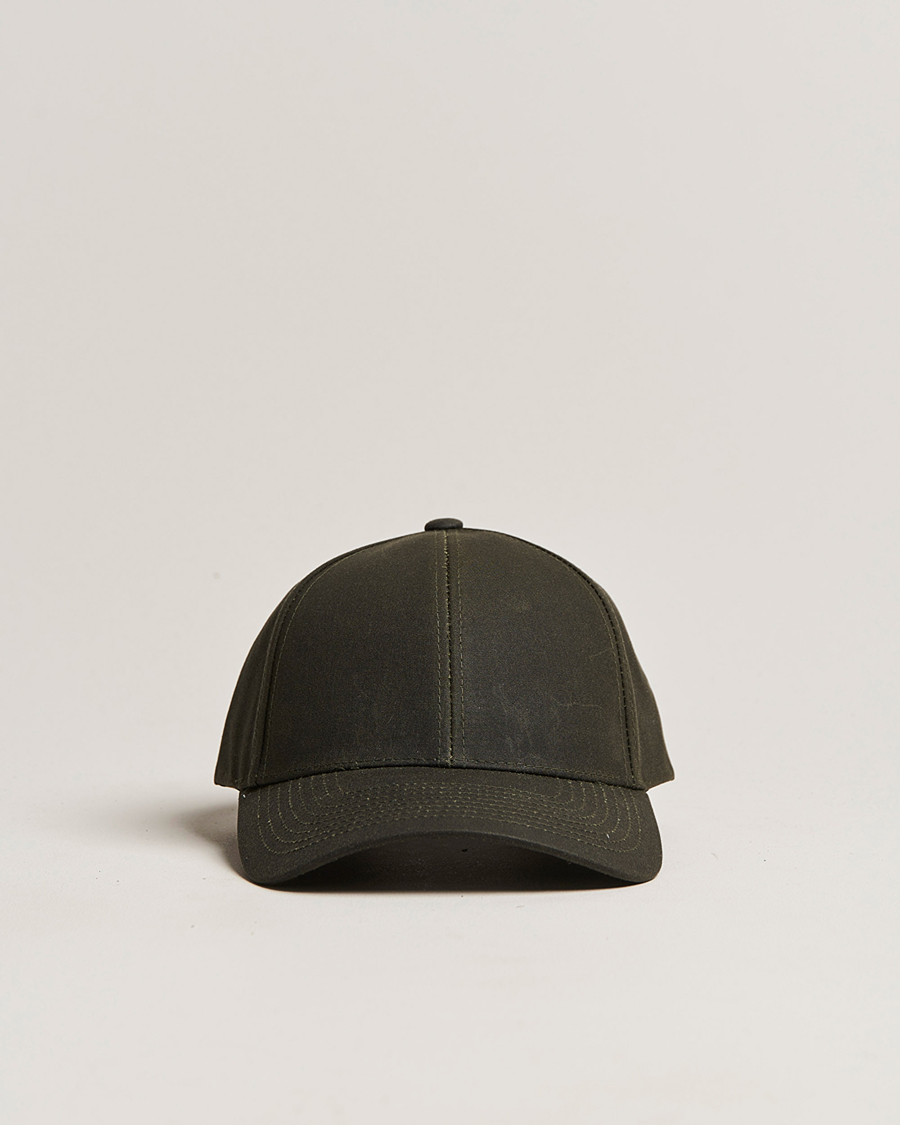 Homme | Varsity Headwear Oilskin Baseball Cap Ivy Green | Varsity Headwear | Oilskin Baseball Cap Ivy Green