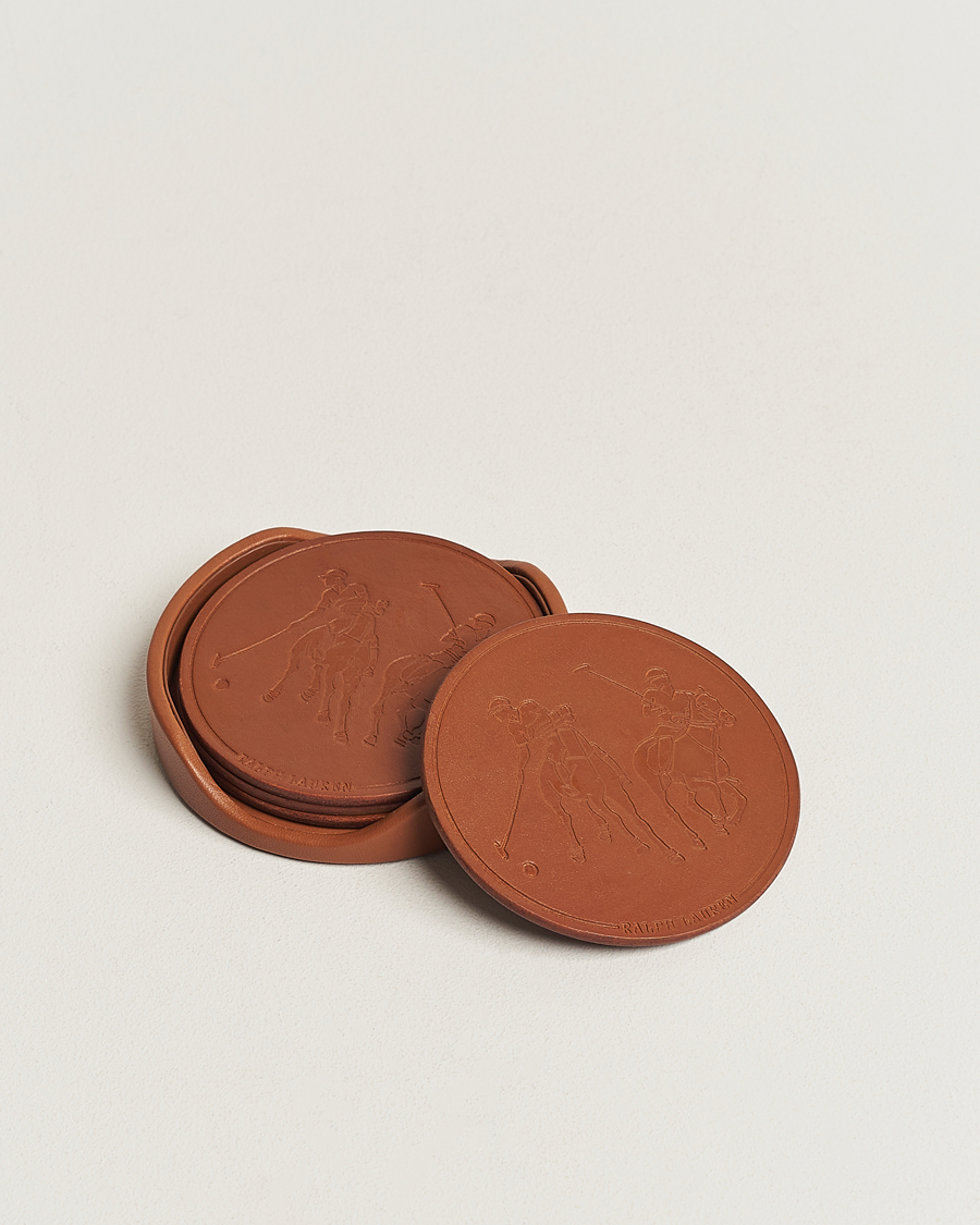 Homme | Pour La Maison | Ralph Lauren Home | Garrett Leather Coaster Set