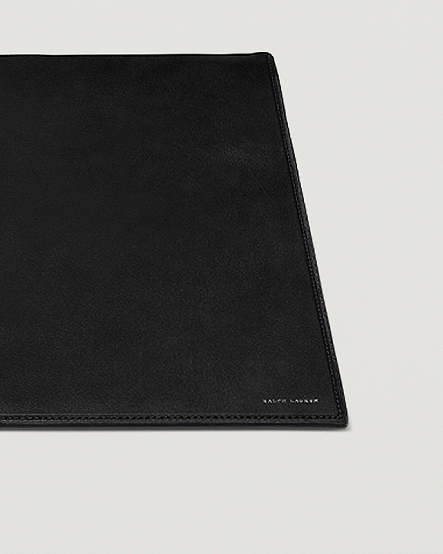 Homme | Pour La Maison | Ralph Lauren Home | Brennan Small Leather Desk Blotter Black