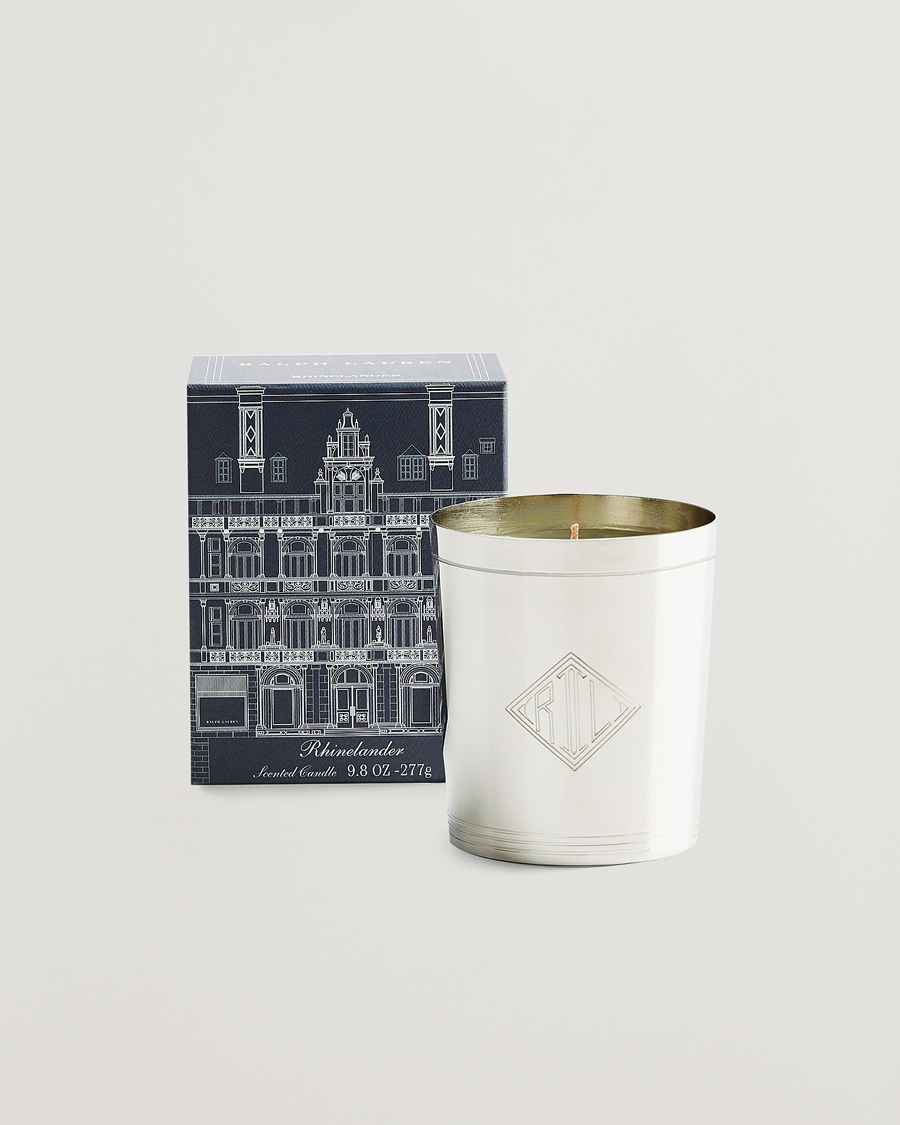 Homme | Ralph Lauren Home Rhinelander Flagship Single Wick Candle Silver | Ralph Lauren Home | Rhinelander Flagship Single Wick Candle Silver