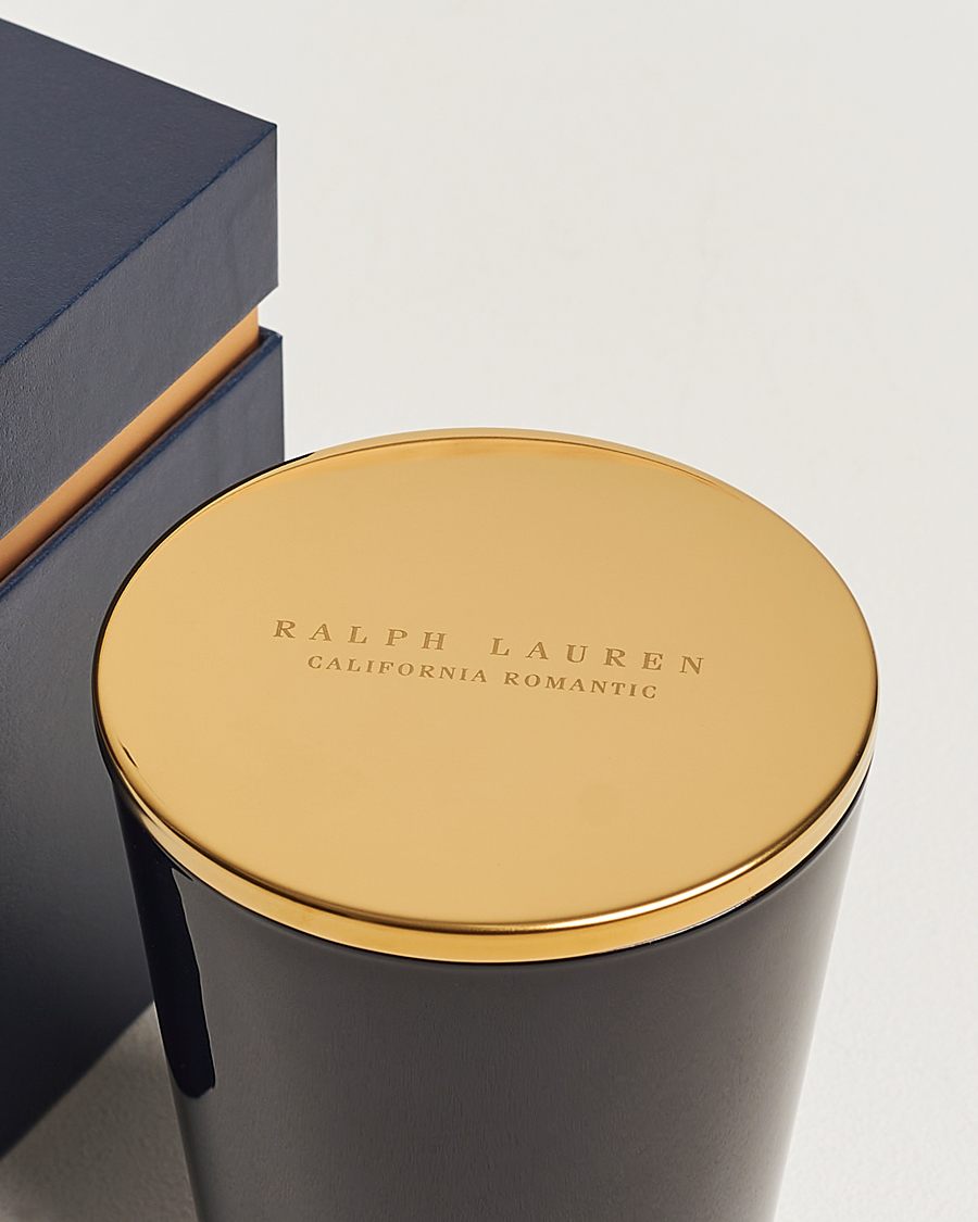 Homme |  | Ralph Lauren Home | California Romantic Single Wick Candle Navy/Gold