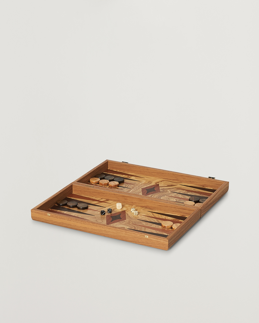 Homme | Jeux | Manopoulos | Olive Burl Large Backgammon