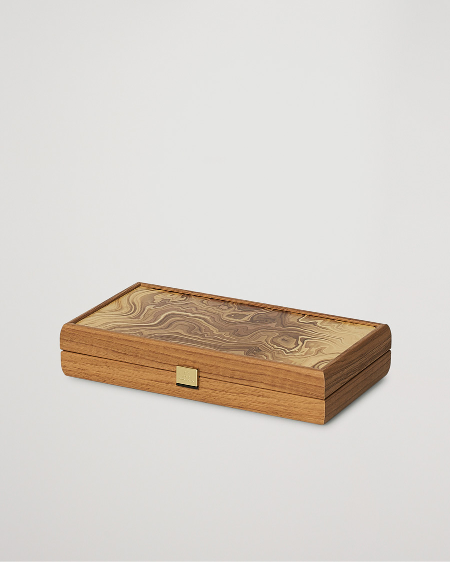 Homme | Jeux | Manopoulos | Olive Burl Small Backgammon