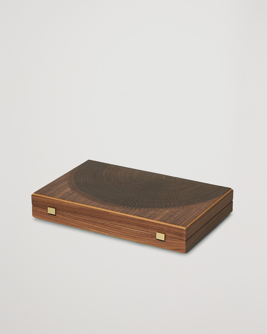 Homme | Jeux | Manopoulos | Walnut Natural Tree Large Backgammon