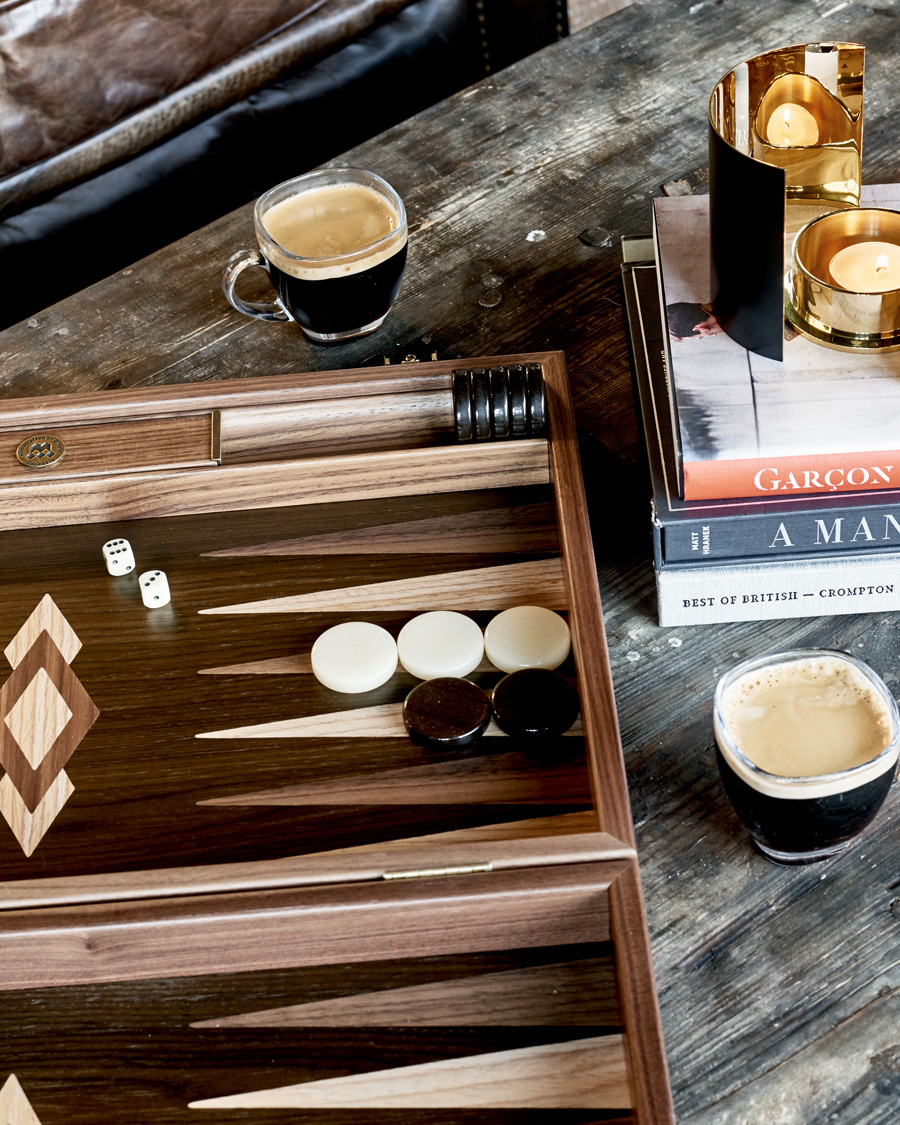 Homme | Manopoulos Walnut Natural Tree Large Backgammon | Manopoulos | Walnut Natural Tree Large Backgammon