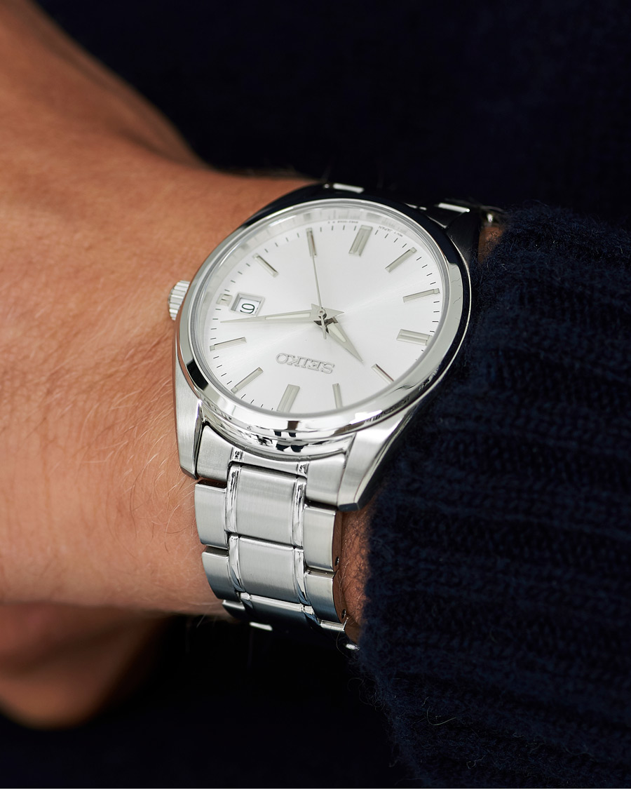 Homme |  | Seiko | Sapphire 40mm Steel Silver Dial