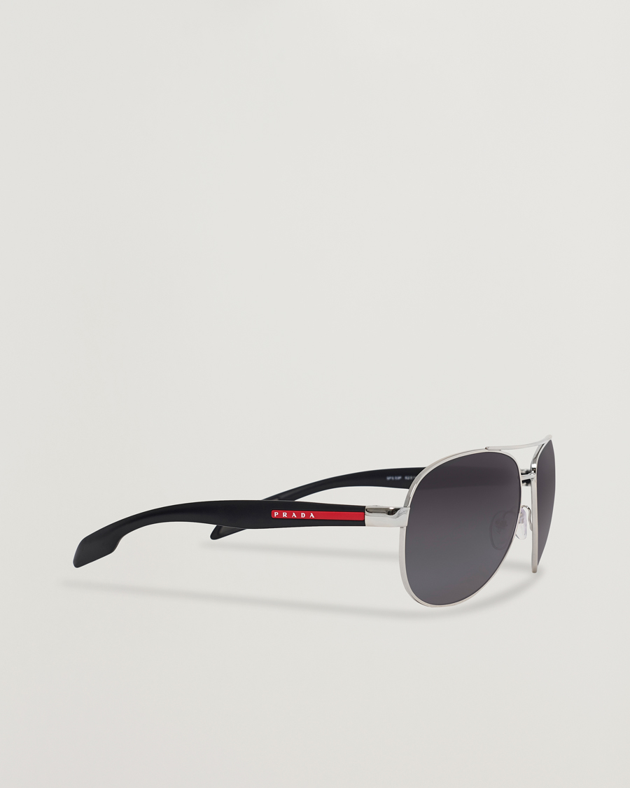 Homme | Prada Linea Rossa 0PS 53PS Polarized Sunglasses Silver | Prada Linea Rossa | 0PS 53PS Polarized Sunglasses Silver