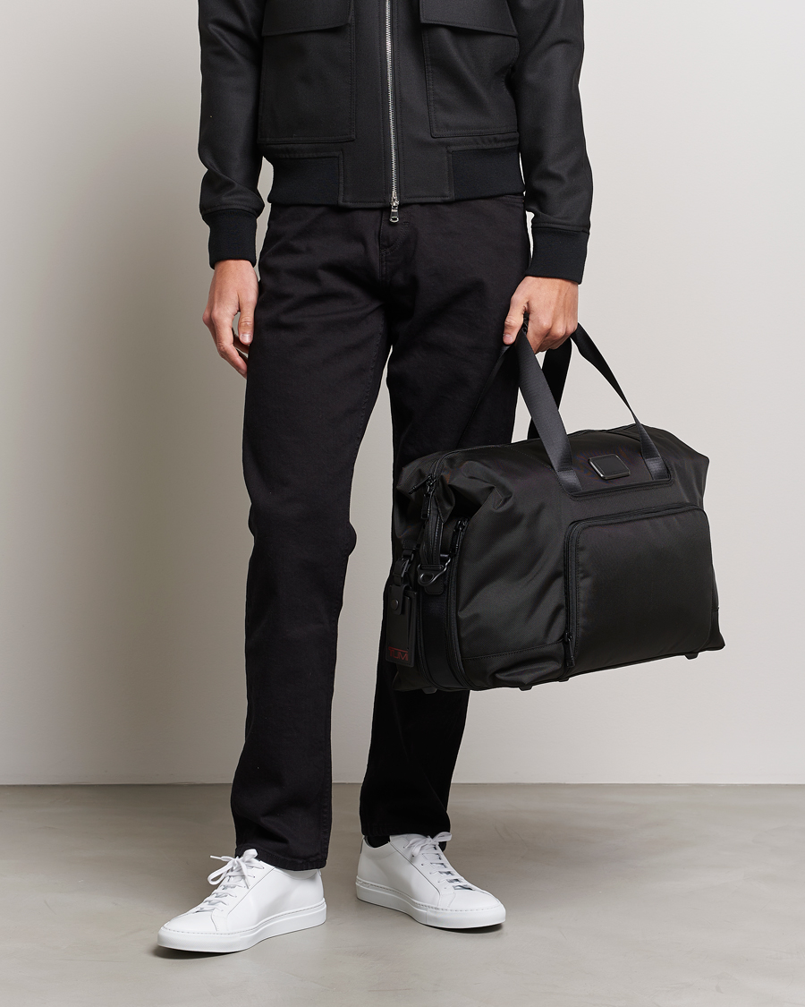 Homme | TUMI Alpha 3 Double Expansion Satchel Black | TUMI | Alpha 3 Double Expansion Satchel Black