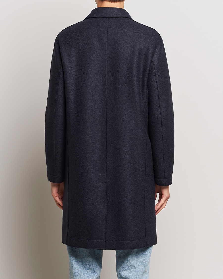 Homme | Manteaux Et Vestes | Harris Wharf London | Pressed Wool Mac Coat Navy