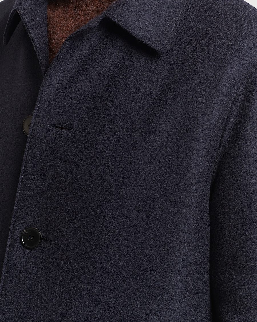 Homme | Manteaux Et Vestes | Harris Wharf London | Pressed Wool Mac Coat Navy