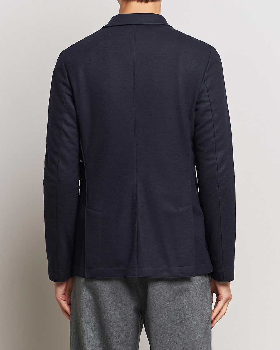 Homme | Blazers | Harris Wharf London | Two Button Vented Superfine Merino Blazer Navy