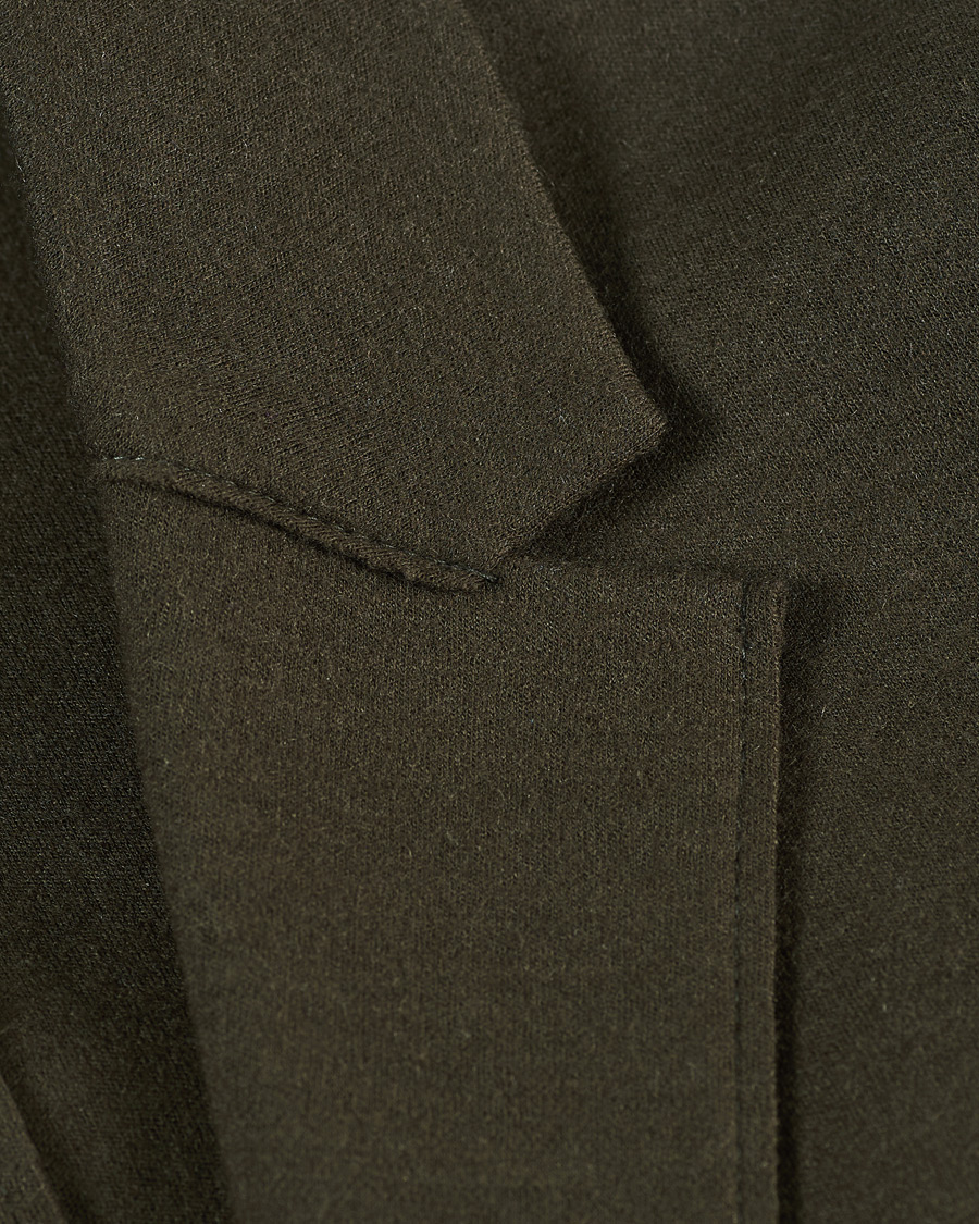 Homme | Blazers | Harris Wharf London | Two Button Vented Superfine Merino Blazer Moss Green