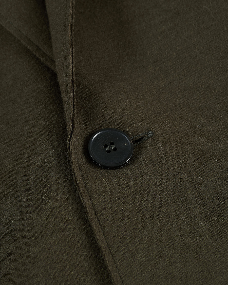 Homme | Blazers | Harris Wharf London | Two Button Vented Superfine Merino Blazer Moss Green