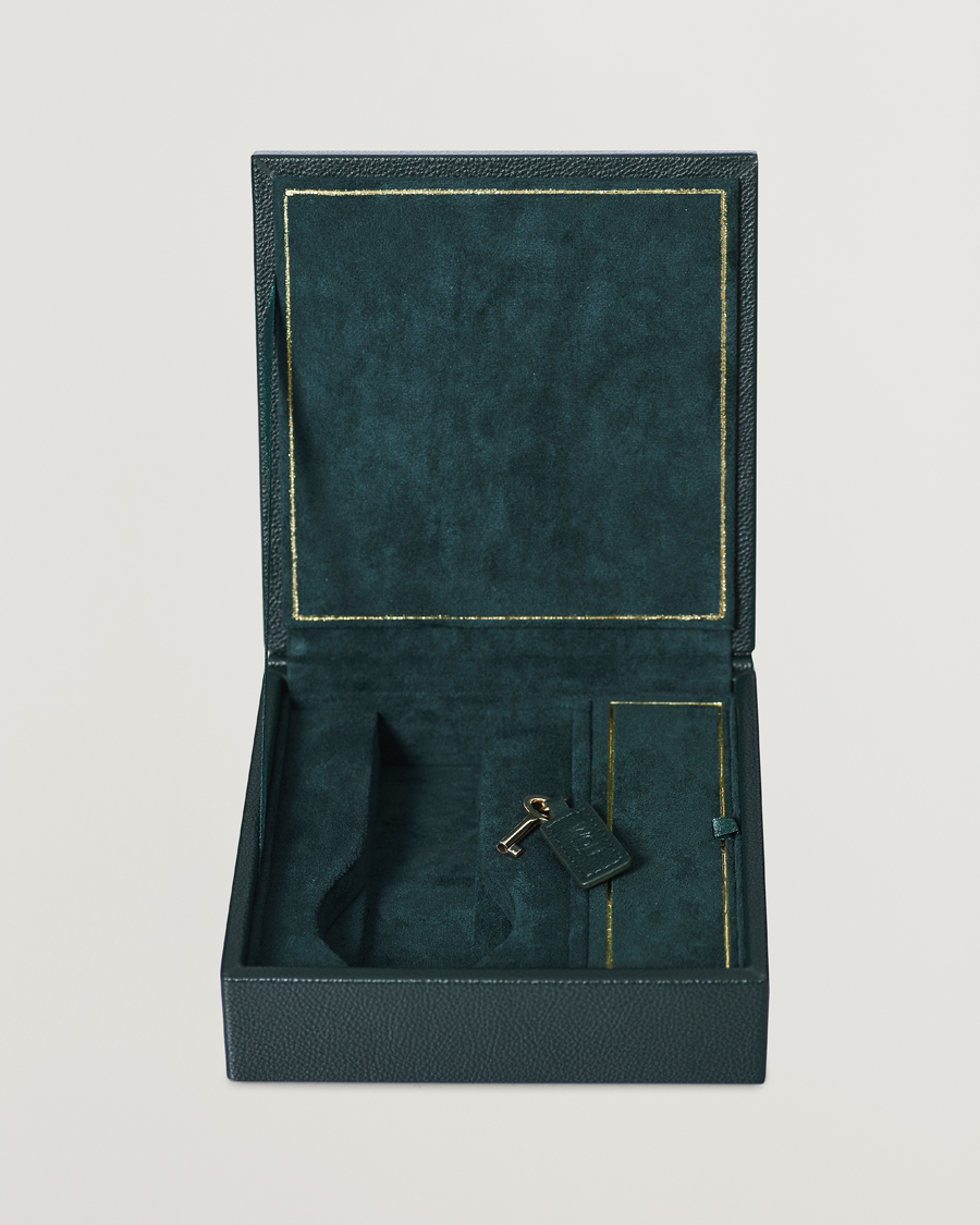 Homme | WOLF British Racing Green Double Watch Winder | WOLF | British Racing Green Double Watch Winder