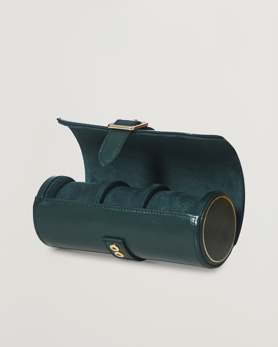 Homme | Boîtes montres et bijoux | WOLF | British Racing Green Triple Watch Roll