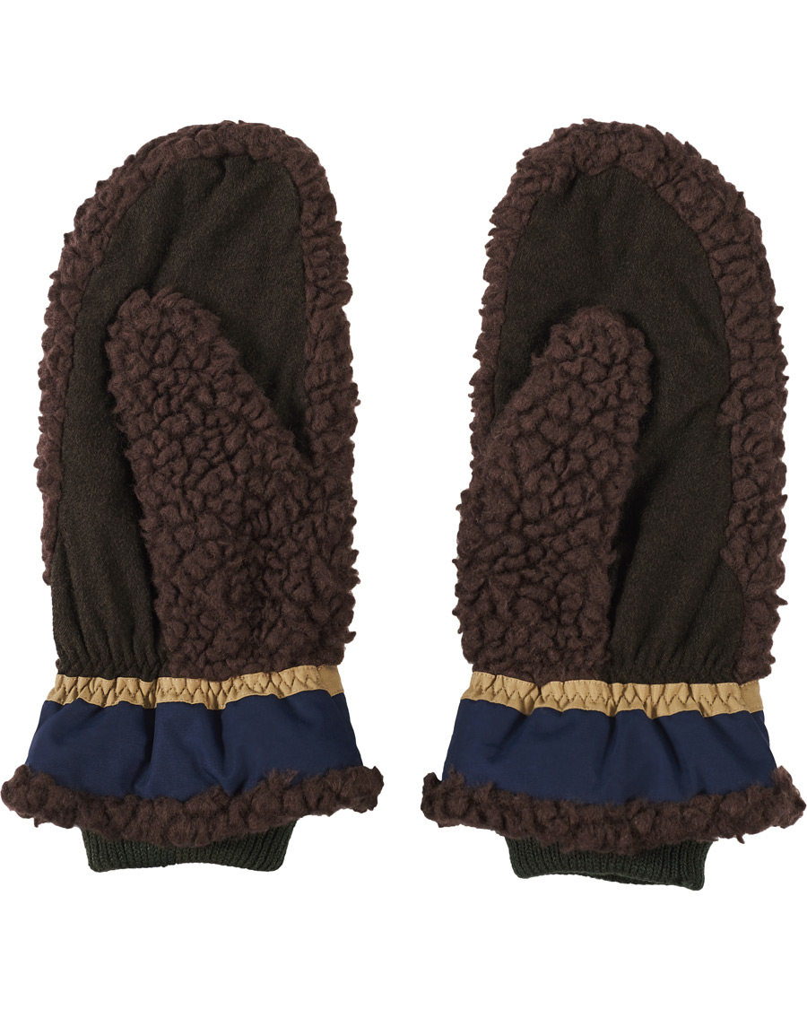 Homme | Elmer by Swany Miyo Wool Teddy Mittens Brown | Elmer by Swany | Miyo Wool Teddy Mittens Brown