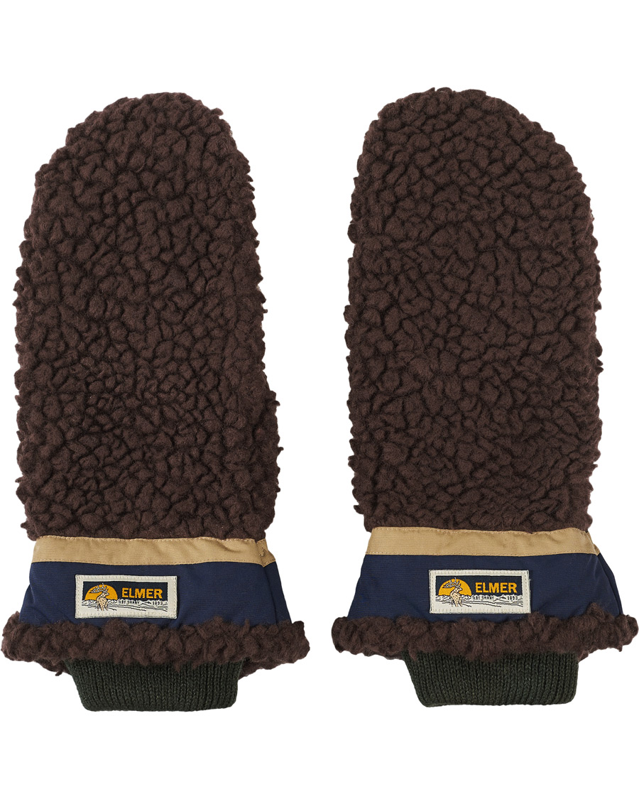 Homme | Elmer by Swany Miyo Wool Teddy Mittens Brown | Elmer by Swany | Miyo Wool Teddy Mittens Brown