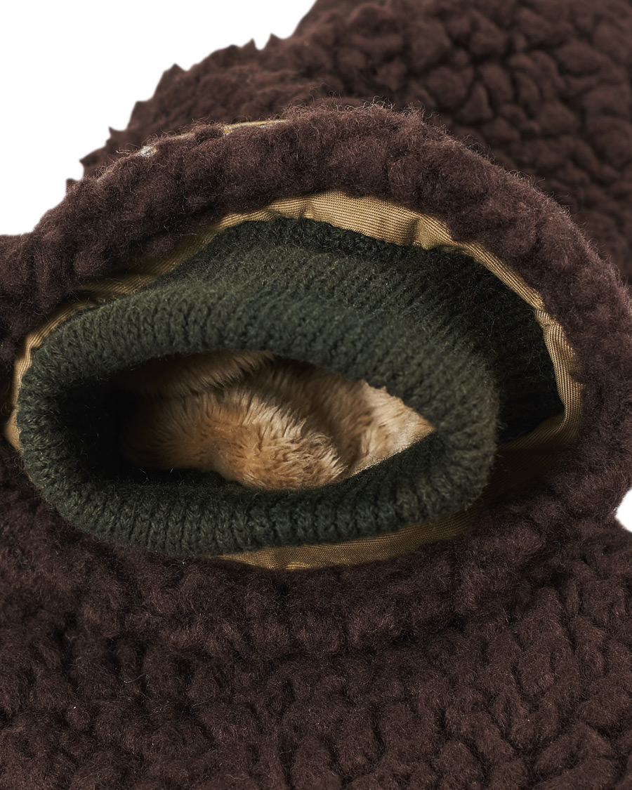 Homme | Elmer by Swany Miyo Wool Teddy Mittens Brown | Elmer by Swany | Miyo Wool Teddy Mittens Brown