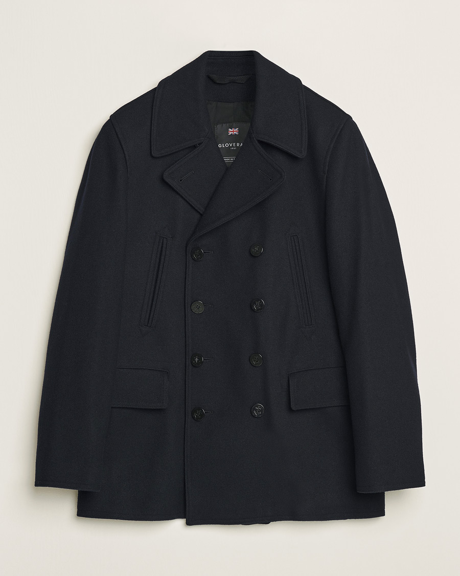 Homme | Manteaux Et Vestes | Gloverall | Churchill Reefer Peacoat Navy