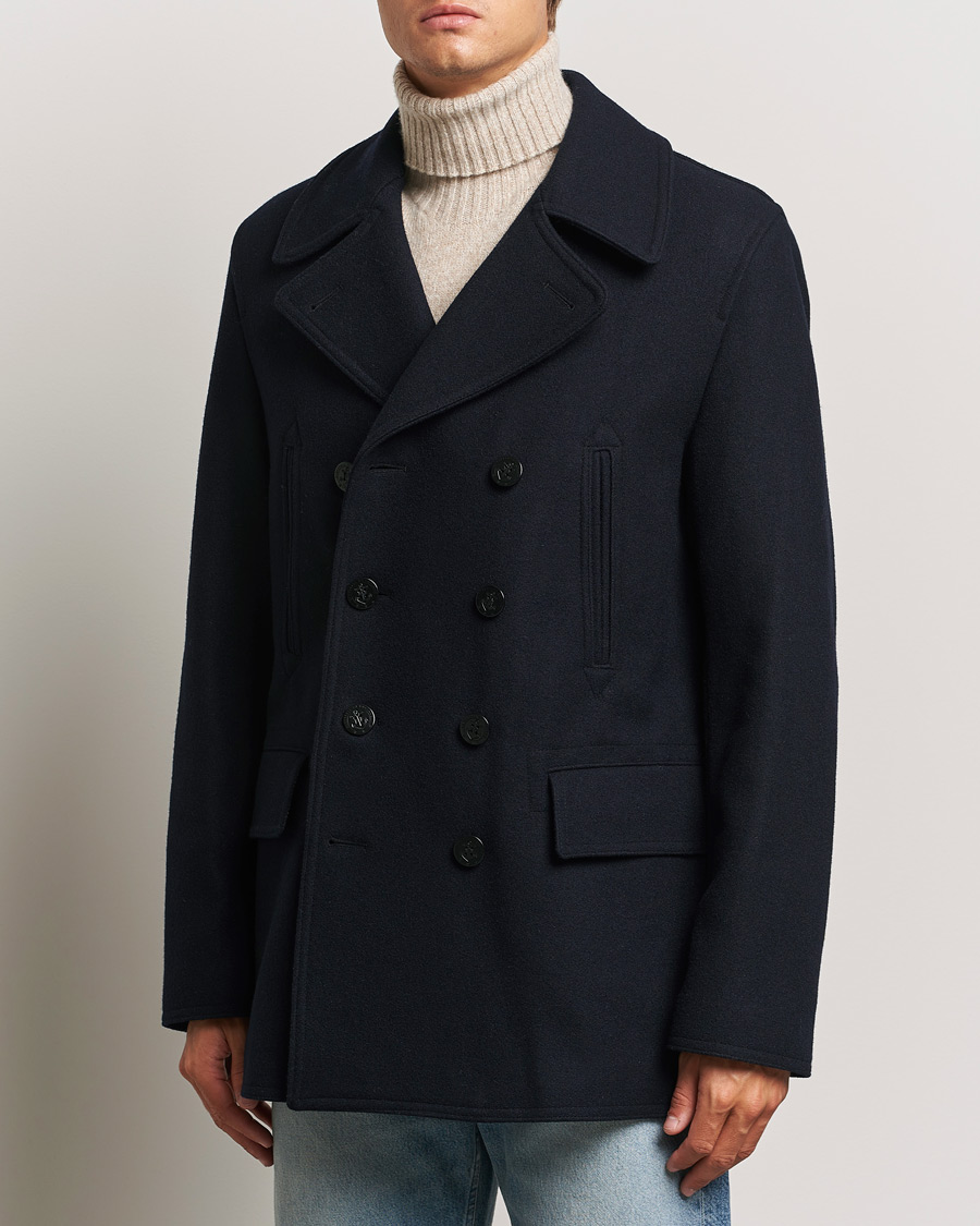 Homme | Manteaux Et Vestes | Gloverall | Churchill Reefer Peacoat Navy