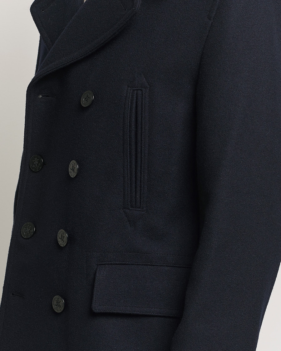 Homme | Manteaux Et Vestes | Gloverall | Churchill Reefer Peacoat Navy