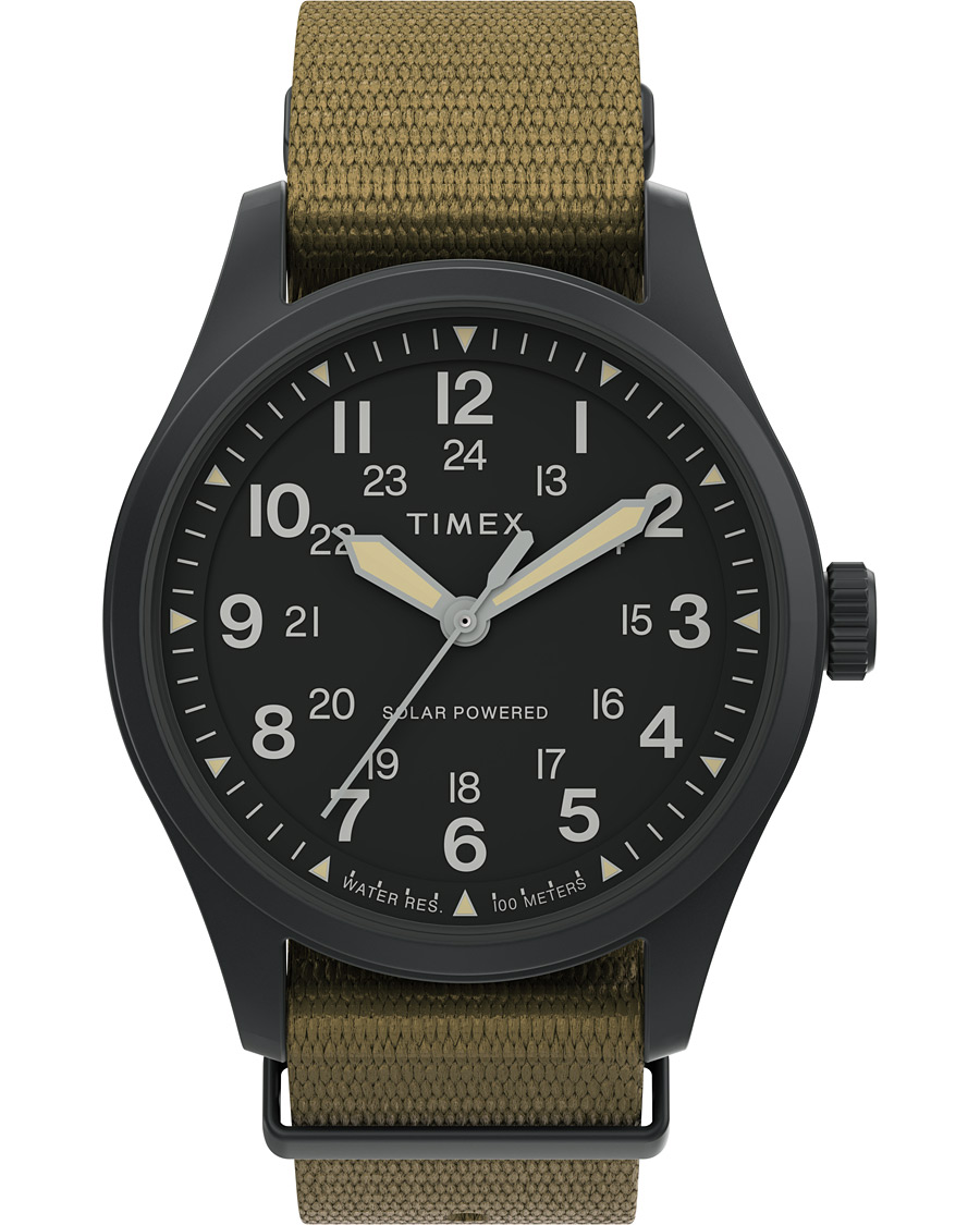 Homme | Timex Field Post Solar Watch 36mm Green/Black | Timex | Field Post Solar Watch 36mm Green/Black