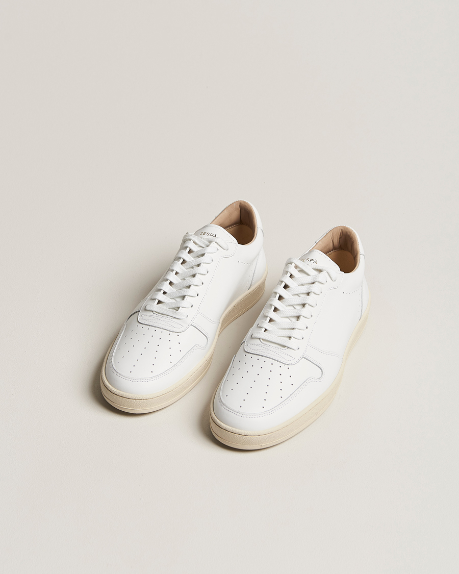 Homme | Zespà ZSP23 APLA Leather Sneakers White | Zespà | ZSP23 APLA Leather Sneakers White