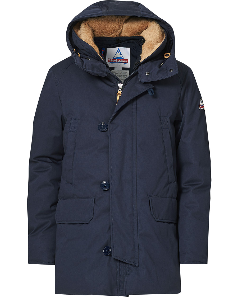 Homme | Manteaux Et Vestes | Holubar | M289 Boulder Cotton Parka New Blue