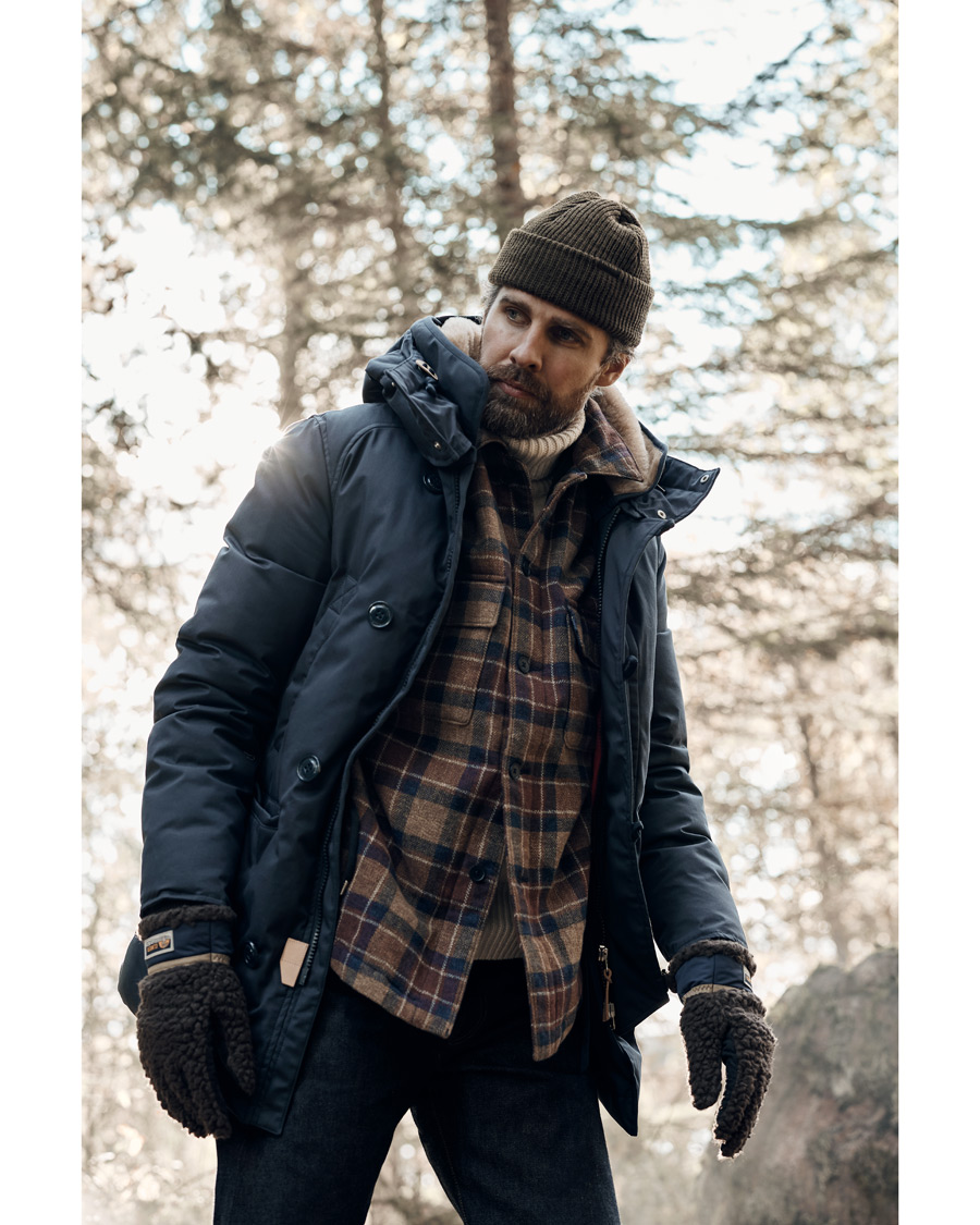 Homme | Manteaux Et Vestes | Holubar | M289 Boulder Cotton Parka New Blue