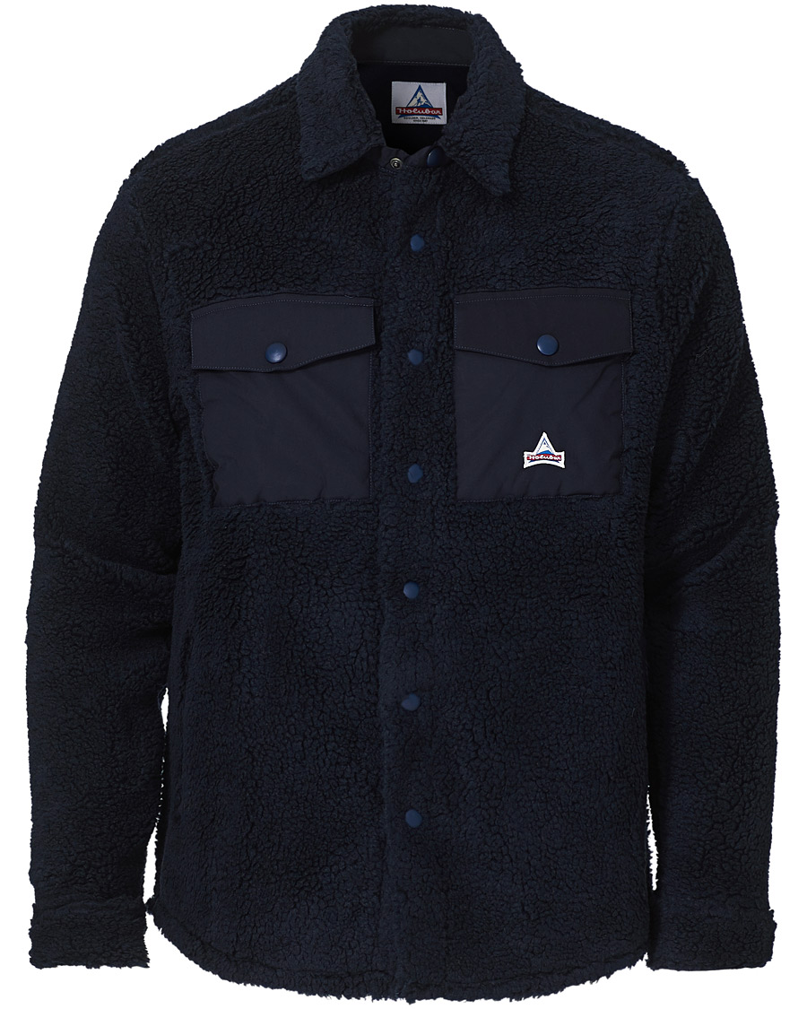 Homme | Chemises | Holubar | M155 Fleece Overshirt Dark Blue