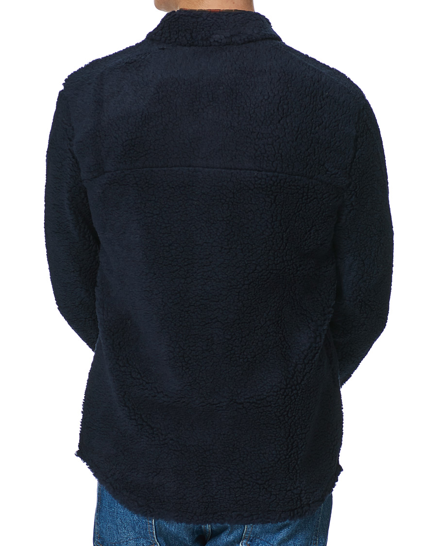 Homme | Chemises | Holubar | M155 Fleece Overshirt Dark Blue