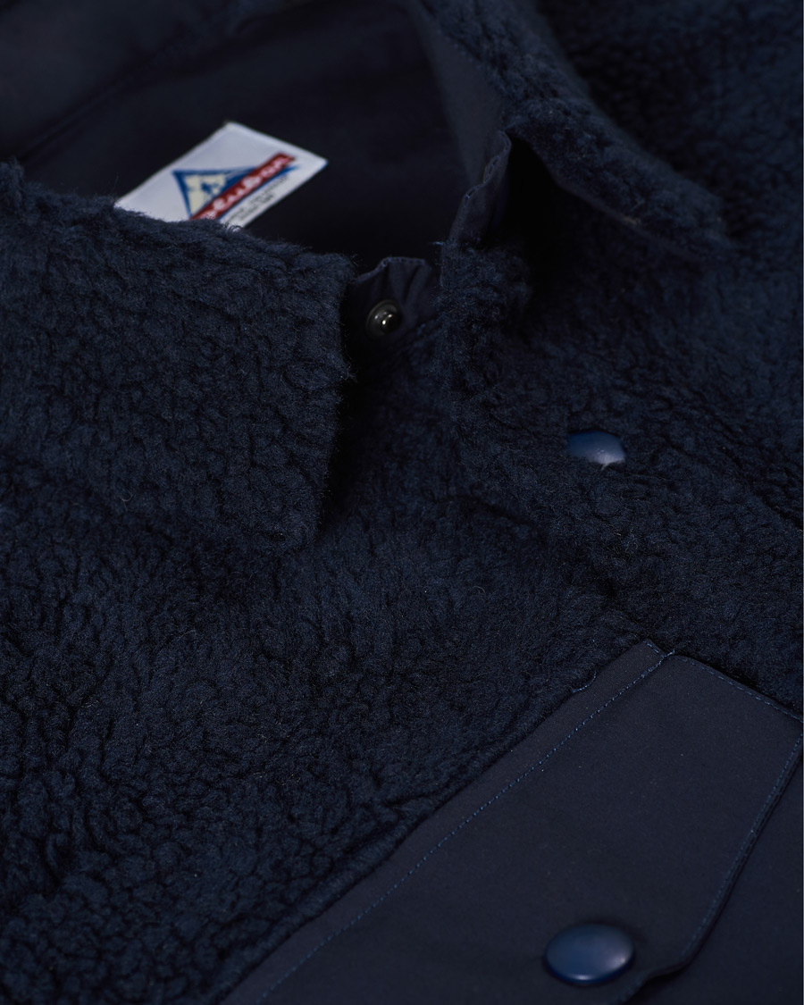 Homme | Chemises | Holubar | M155 Fleece Overshirt Dark Blue