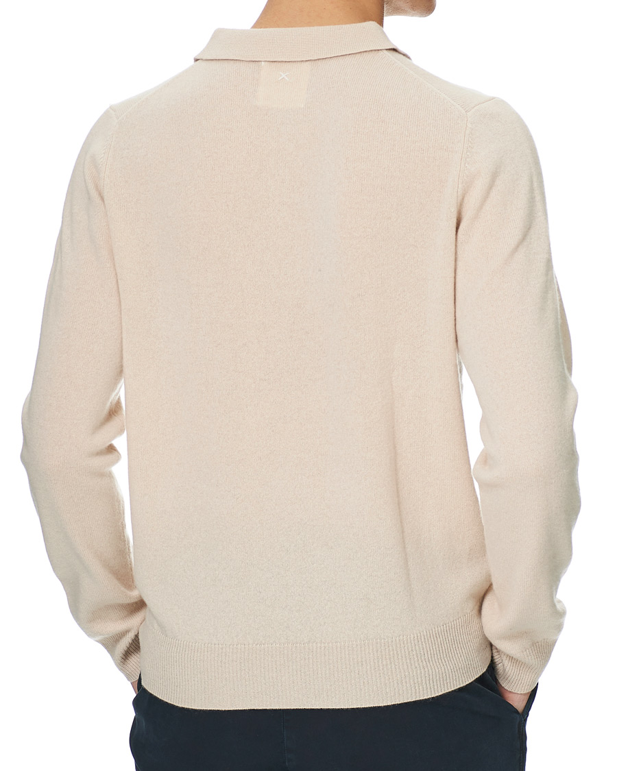 Homme | Pulls Et Tricots | People's Republic of Cashmere | Cashmere Long Sleeve Polo Cream