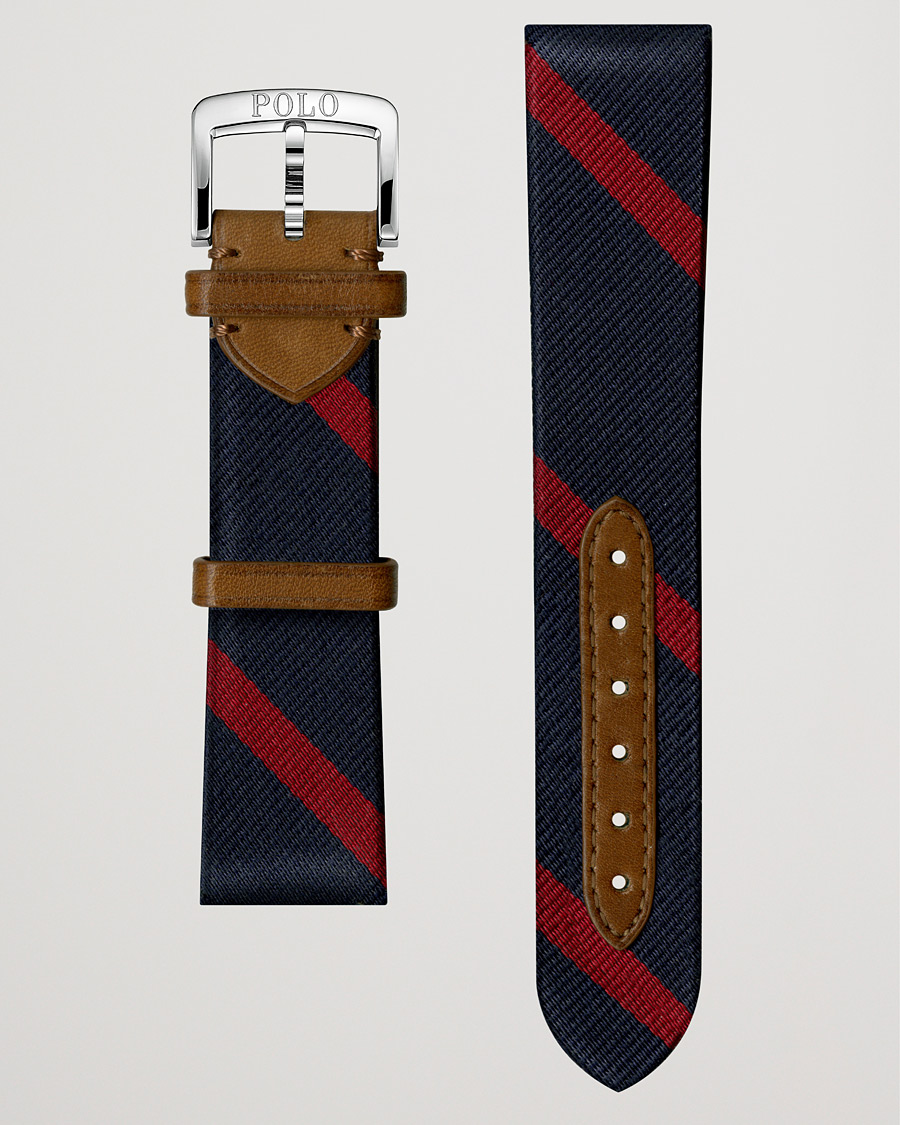 Homme | Polo Ralph Lauren Sporting Silk Strap Navy/Red | Polo Ralph Lauren | Sporting Silk Strap Navy/Red