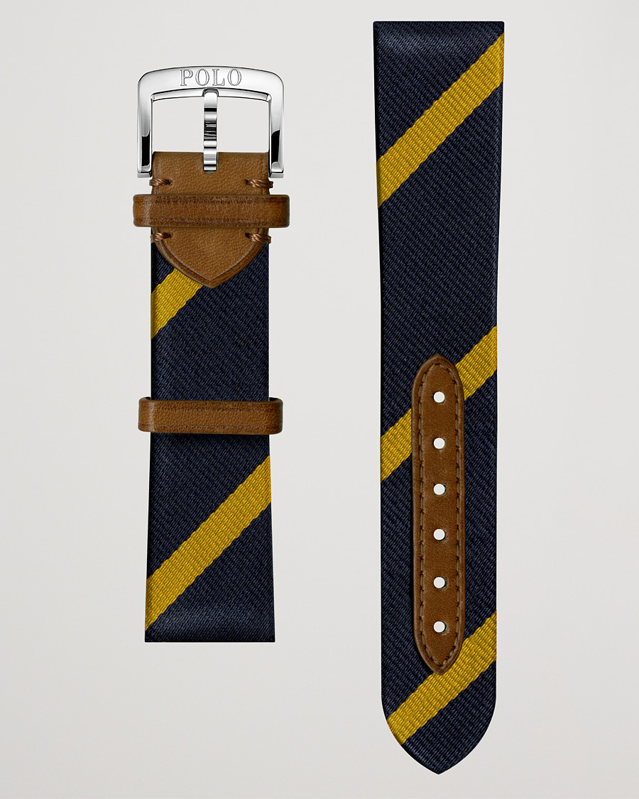 Homme | Polo Ralph Lauren Sporting Silk Strap Navy/Gold | Polo Ralph Lauren | Sporting Silk Strap Navy/Gold