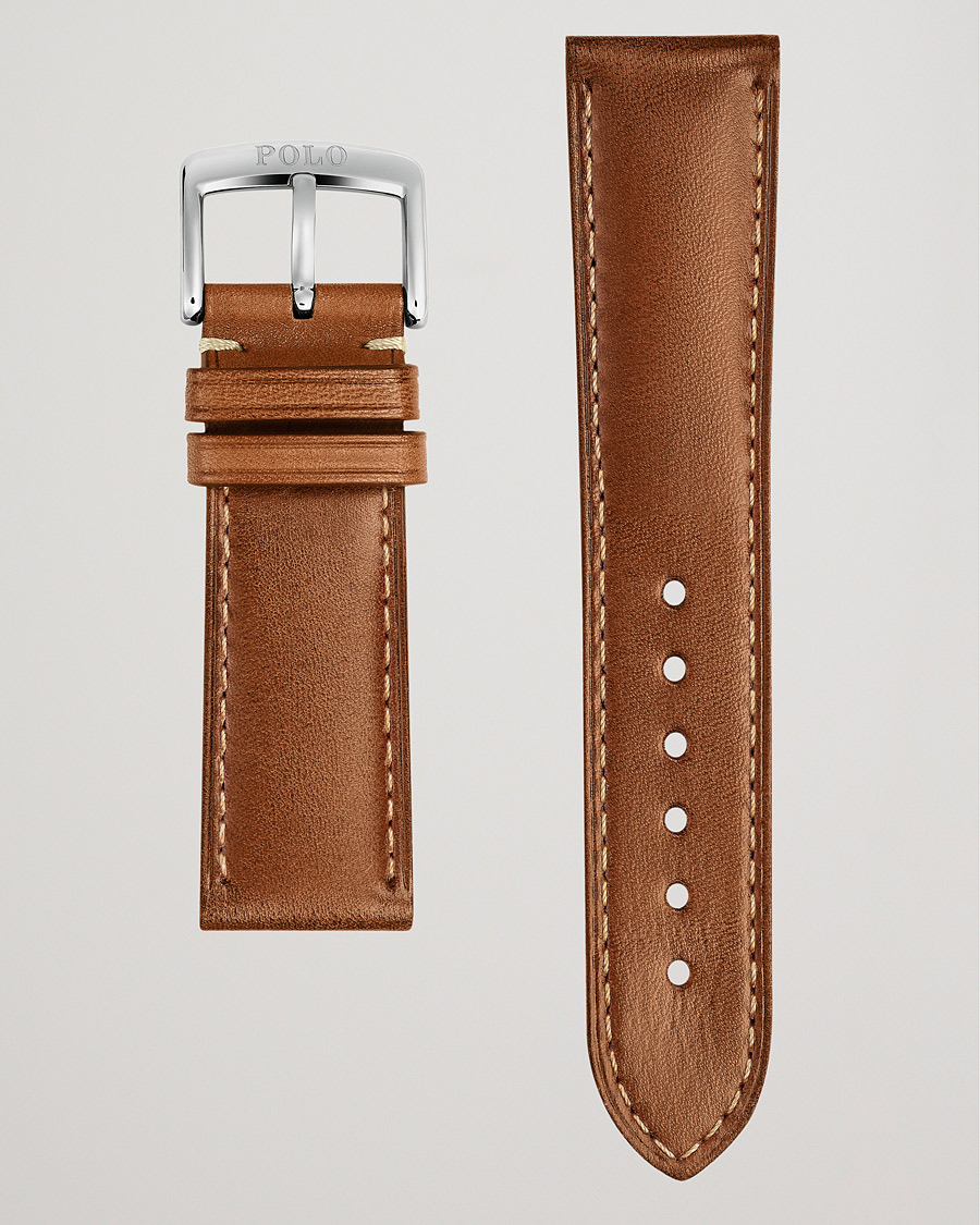 Homme | Bracelets De Montres | Polo Ralph Lauren | Sporting Leather Strap Used Burnished