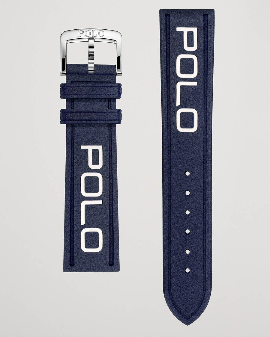Homme | Polo Ralph Lauren Sporting Rubber Strap Blue/White | Polo Ralph Lauren | Sporting Rubber Strap Blue/White