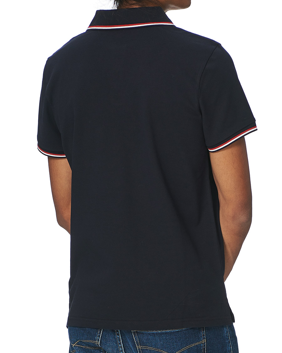 Homme | Polos | Moncler | Logo Tipped Polo Dark Blue