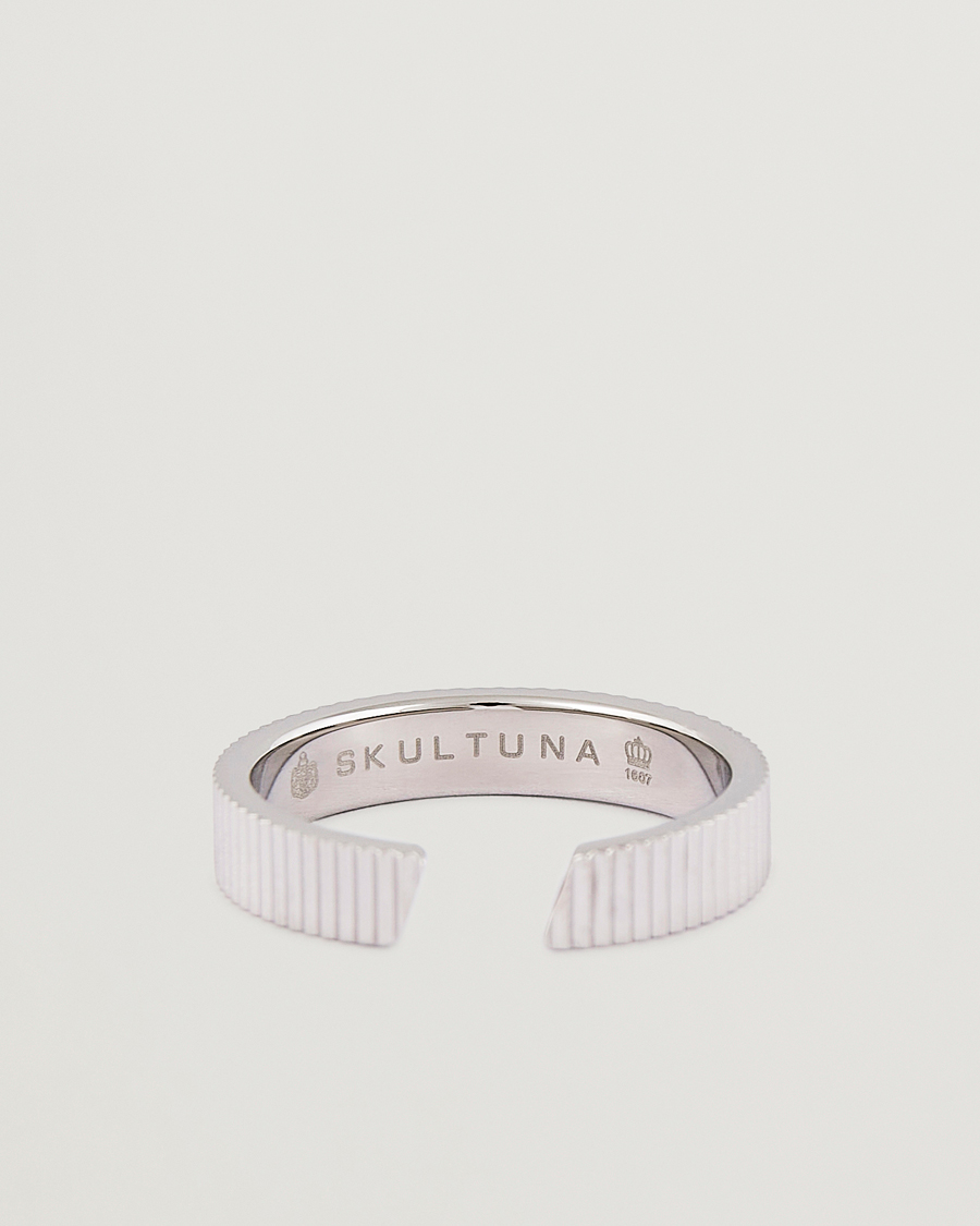Homme | Skultuna Ribbed Ring Steel | Skultuna | Ribbed Ring Steel