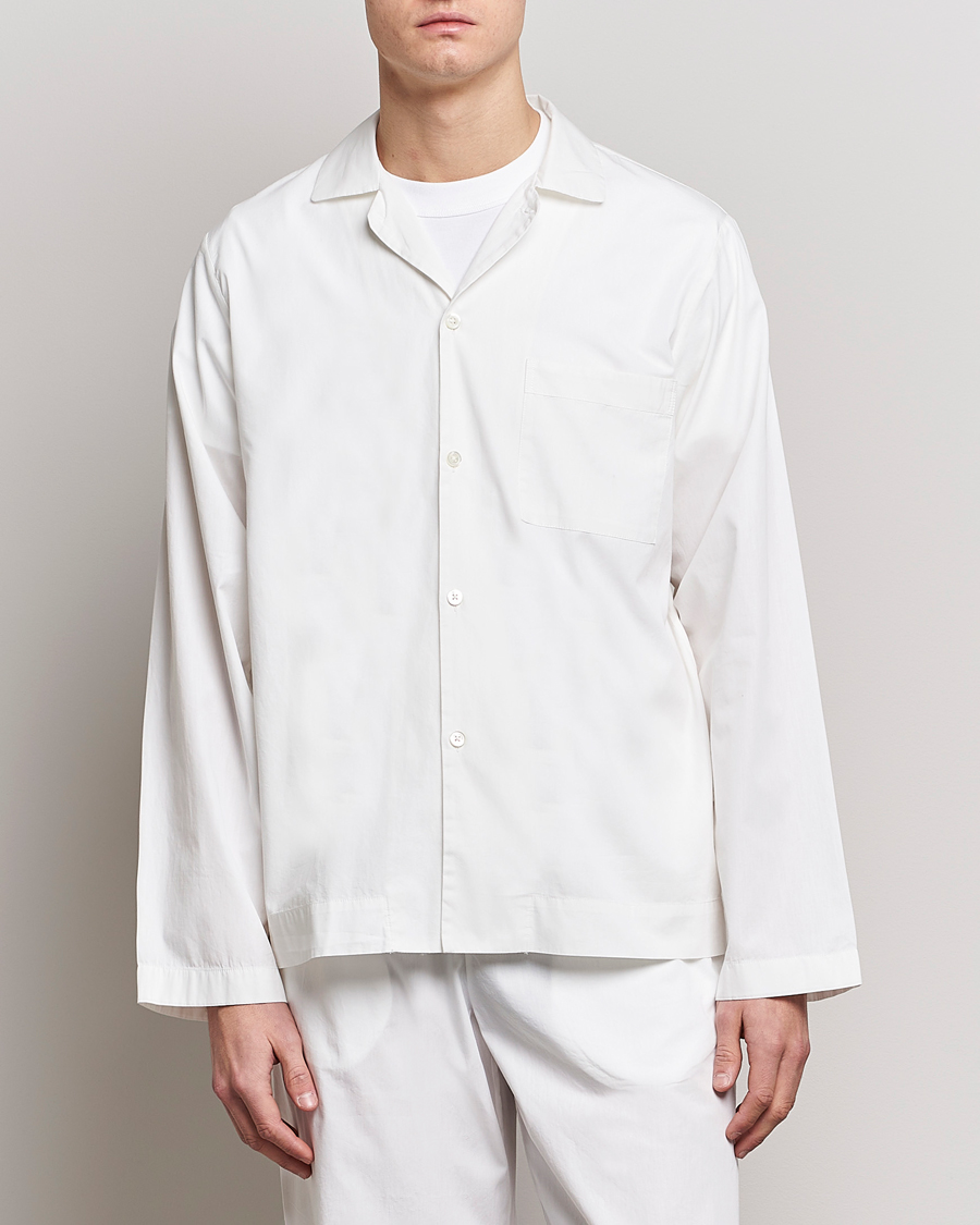 Homme | Soldes Style De Vie | Tekla | Poplin Pyjama Shirt Alabaster White