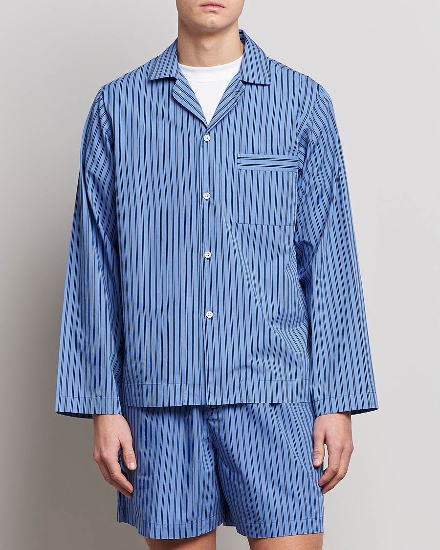 Homme | Tekla | Tekla | Poplin Pyjama Shirt Boro Stripes