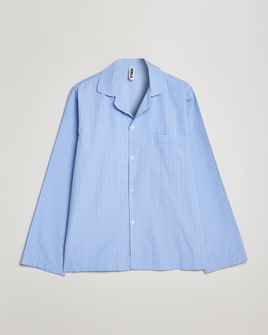 Homme | Peignoirs Et Pyjamas | Tekla | Poplin Pyjama Shirt Pin Stripes
