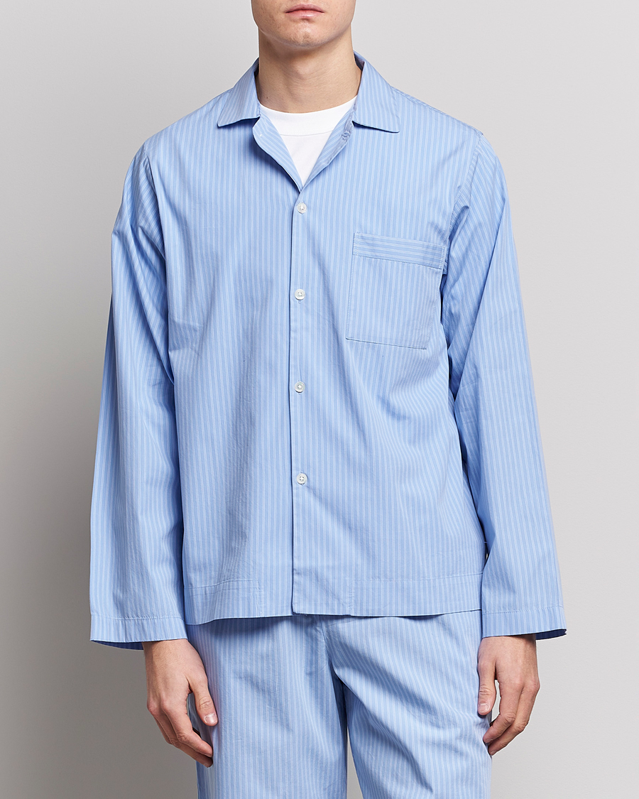 Homme | Tekla | Tekla | Poplin Pyjama Shirt Pin Stripes