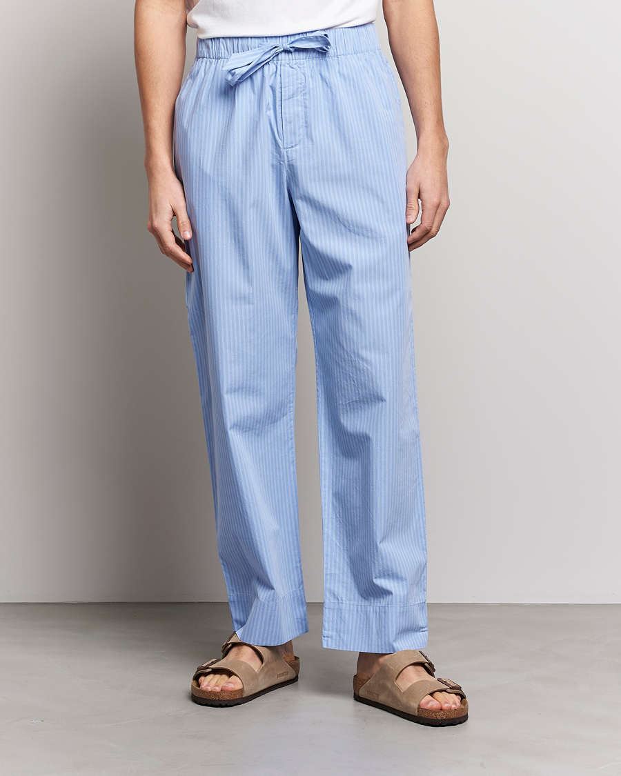 Homme | Bas De Pyjama | Tekla | Poplin Pyjama Pants Pin Stripes