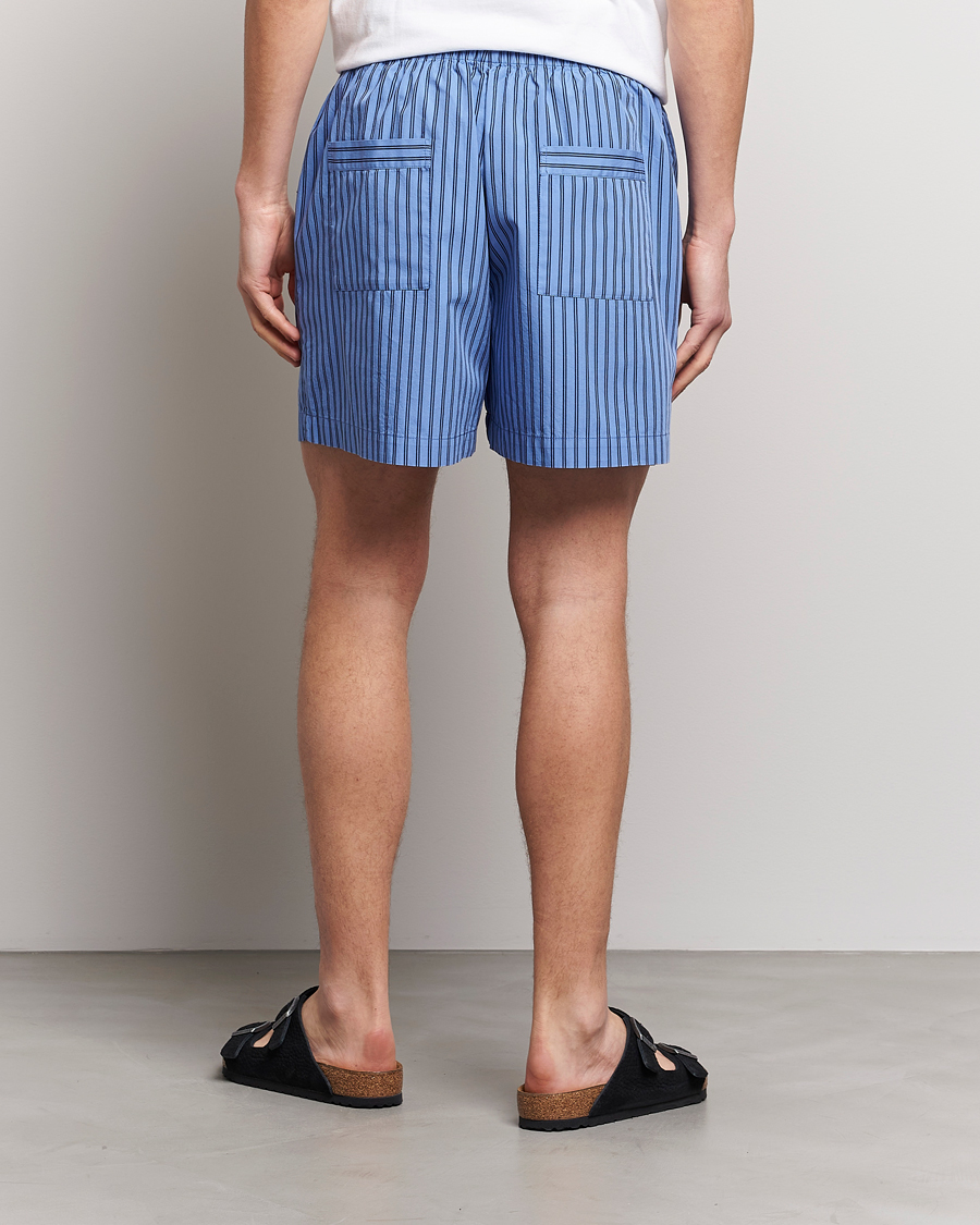 Homme | Tekla Poplin Pyjama Shorts Boro Stripes | Tekla | Poplin Pyjama Shorts Boro Stripes