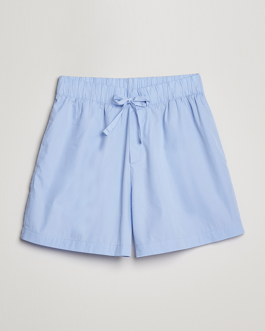 Homme | Tekla Poplin Pyjama Shorts Light Blue | Tekla | Poplin Pyjama Shorts Light Blue