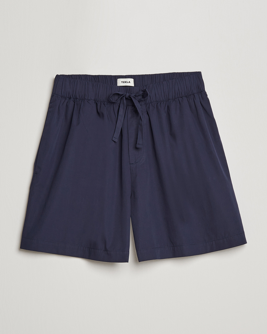 Homme | Peignoirs Et Pyjamas | Tekla | Poplin Pyjama Shorts True Navy